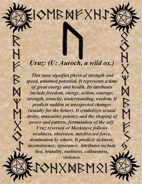 Runes for stamina and immunity
